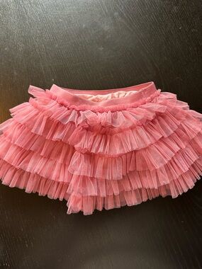 Mayoral Petunia Pink Tulle Ruffle Skirt